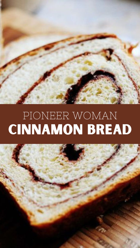 Pioneer Woman Cinnamon Bread Apple Cinnamon Yeast Bread, Pioneer Woman Desserts, Cinnamon Bread Recipe, Milk Bread Recipe, Pumpkin Bread Easy, Active Dry Yeast, Toast Casserole, Yeast Bread Recipes, Bread Easy