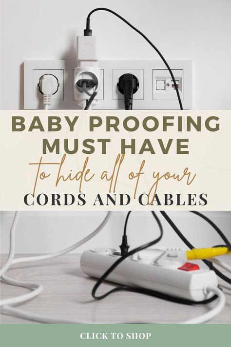 How To Cover Cords On Walls, Child Proofing Hacks, Diy Baby Proofing Ideas, Baby Proof Living Room, How To Hide Cords On Floor, Baby Proof Tv Stand, Baby Proof Cords, Baby Proof Tv, Baby Proofing Ideas