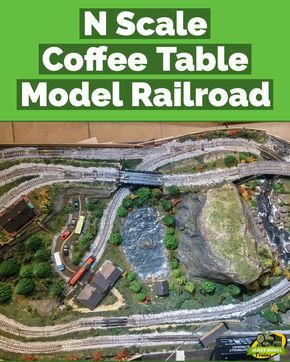 N Gauge Model Railway Layouts, Model Train Layouts Table Plans, N Scale Model Train Layouts, N Scale Coffee Table Layout, Coffee Table Christmas, Train Table Layout, N Scale Buildings, N Scale Train Layout, N Scale Layouts