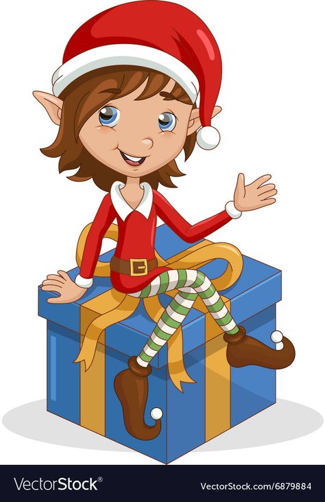 Gift Vector, Elf Costume, Christmas Window, Big Picture, Christmas Elf, Transparent Png, Png Images, Adobe Illustrator, Vector Images