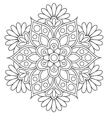 Coloring Pages For Grown Ups, Design Mandala, Mandalas Painting, Simple Mandala, Mandalas Drawing, Mandalas Design, Flower Coloring Pages, Mandala Design Art, Mandala Painting