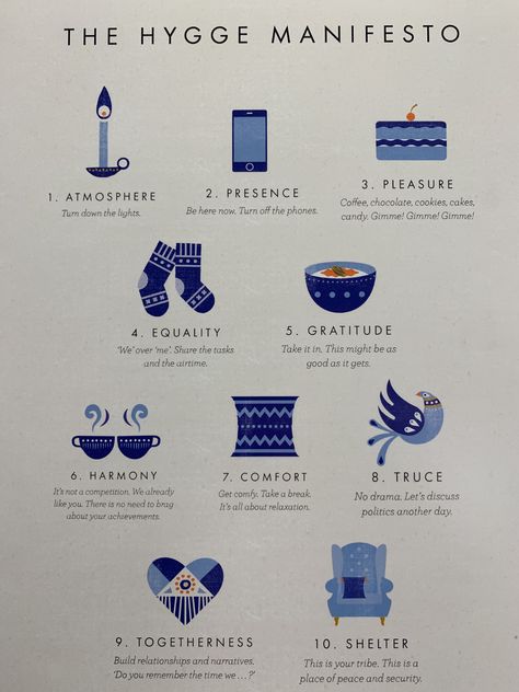 The Hygge Manifesto, Danish Hygge Decor, Hggye Home, Hggye Decor, Danish Cozy Home, Hygge Cleaning Schedule, Hygge Decluttering, Danish Way Of Living, Hygge Astetic