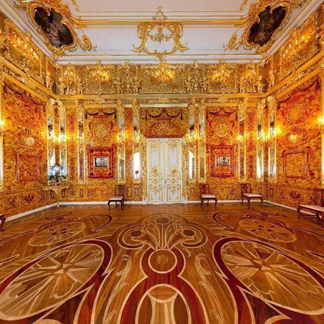 Amber room at Katherine Palace, St. Petersburg Russia Charlottenburg Palace, Amber Room, Palace Interior, Winter Palace, Peter The Great, Catherine The Great, St Petersburg Russia, Grand Palais, Petersburg Russia