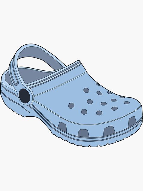 Crocs Shoes Reference Drawing, Crocs Drawings Reference, Crocs Drawings, Jeans Sticker, Shoe Crocs, Christmas Pictures To Color, Crocs Logo, Toy Story Coloring Pages, Crocs Shoe