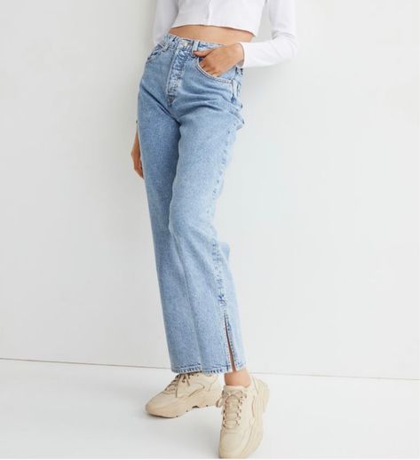 Straight High Jeans curated on LTK High Waist Denim, Work Wear Women, M Jeans, H&m Jeans, Jeans Color, High Waisted Denim, High Jeans, Colored Jeans, Levi Jeans