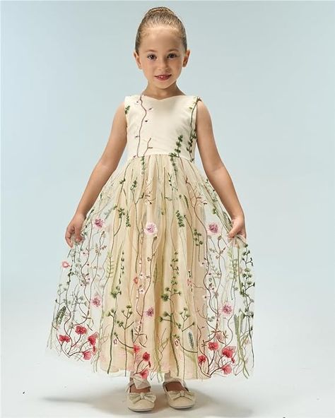 Amazon.com: 2Bunnies Wildflower Floral Embroidered Overlay Tulle A-Line Fit Flare V Neckline Back Bow Flower Girl Dress (Navy, 4T): Clothing, Shoes & Jewelry Embroidered Flower Girl Dresses, Wildflower Flower Girl Dress, Floral Flower Girl Dresses, Flower Girl Dresses Floral, Cottage Core Wedding, Flower Girl Dresses Navy, 3d Flower Applique, Floral Fairy, Junior Bridesmaids