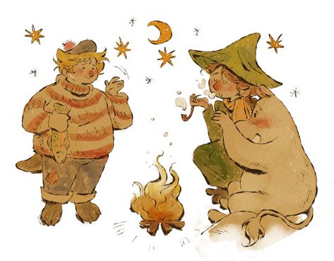 (10) gumbugkin on Tumblr Joxter Moomin, Snufkin Fanart, Moominvalley Snufkin, Moomin Fanart, The Moomins, Dilly Dilly, Moomin Valley, Storybook Art, Tove Jansson