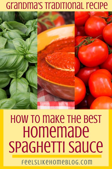 Best Homemade Spaghetti, Easy Spaghetti Sauce, Spaghetti Sauce From Scratch, Best Homemade Spaghetti Sauce, Best Spaghetti Sauce, Recipes Spaghetti, Homemade Spaghetti Sauce Recipe, Crockpot Spaghetti, Canned Spaghetti Sauce