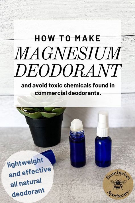 If you’re looking for a lightweight and effective all natural deodorant, you’ll want to learn how to make magnesium deodorant. I love this magnesium deodorant recipe because it is so simple. With a few ingredients, you can have your own natural deodorant within a matter of minutes. Say bye to the toxic chemicals in commercial deodorants with this easy DIY. Make Your Own Deodorant, Natural Deodorant Recipe, Essential Oil Deodorant, Homemade Deodorant Recipe, Magnesium Deodorant, Deodorant Recipe, Magnesium Lotion, Deodorant Recipes, Diy Deodorant