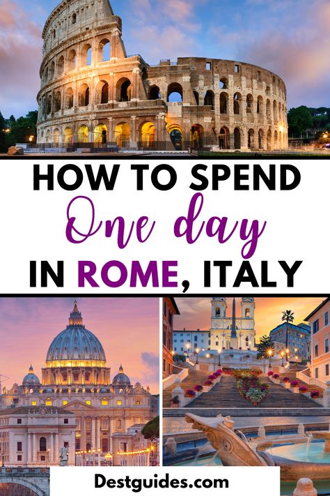 1 Day In Rome Italy, Rome 1 Day Itinerary, Must See Rome Italy, One Day In Rome Italy, Rome One Day Itinerary, Must Do In Rome Italy, Rome Italy Museums, Best Tours In Rome, 1 Day In Rome