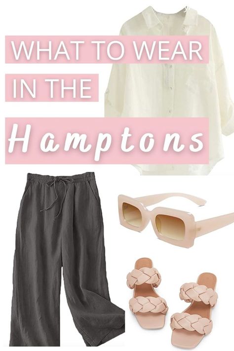 Hamptons Night Out Outfit, Hampton Dress Style, Hamptons Clothes, Hamptons Winery Outfit, Hampton Clothing Style, Hamptons Chic Fashion, Women’s Picnic Outfit, Montauk Fashion, Hamptons Party Outfit