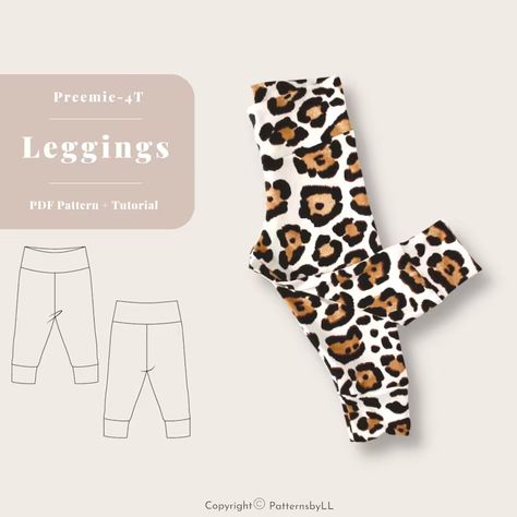 Baby Legging Sewing Pattern Baby Leggings Sewing Pattern - Etsy Kids Leggings Pattern, Baby Leggings Pattern, Leggings Sewing Pattern, Toddler Leggings, Elastic Leggings, Kids Leggings, Baby Sewing Patterns, Baby Leggings, Pattern Tutorial