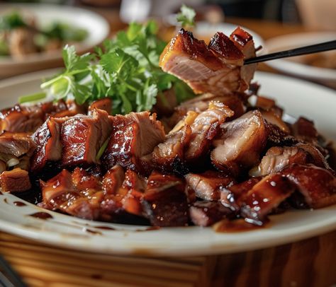 Slow Cooked Char Siu Pork Recipe: A Flavourful Delight - Sing Kee Char Siu Pork Recipe, Char Sui Pork, Char Siu Sauce, Slow Cooker Pork Loin, Royal Recipe, Char Siu Pork, Chinese Bbq Pork, Cantonese Cuisine, Recipe Tin