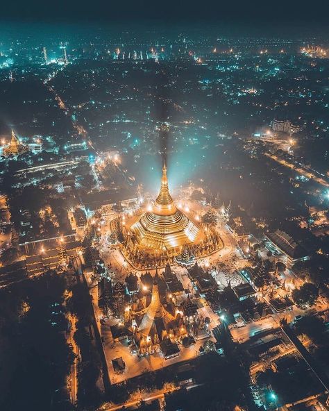 Yangon, Myanmar 🇲🇲 Bagan Myanmar Photography Beautiful, Yangon City Photography, Facebook Cover Photos Love, Photography Terms, Shwedagon Pagoda, Yangon Myanmar, Myanmar Travel, Wallpaper Earth, Best Photo Background