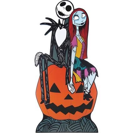 Nightmare Before Christmas Sign, The Nightmare Before Christmas Halloween, Outside Halloween Decorations, Halloween Themes Decorations, Nightmare Before Christmas Decorations, The Nightmare Before Christmas Jack, Couple Sitting, Halloween Clay, Halloween Tombstones