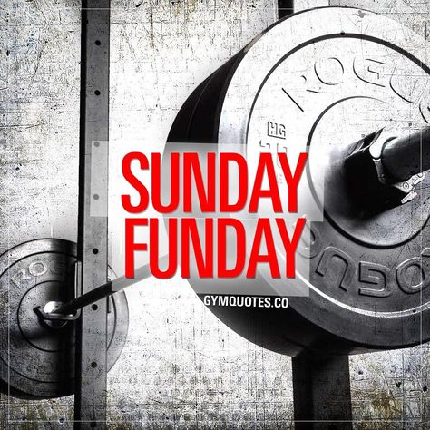 #sundayfunday 😍 Smash that like if this is your kind of #sunday 🙌🏼👍😀 #gymaddict #gymquotes #fitnessaddict Sunday Workout Quotes, Sunday Funday Quotes, Best Gym Quotes, Weekend Motivation, Sunday Workout, Sunday Quotes Funny, Salford City, Barbell Squat, Gym Quotes