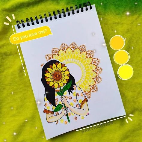 Handmade Cards For Boyfriend, Cards For Boyfriend, Good Morning Everyone, Yellow Aesthetic, Mandala Drawing, Happy Colors, Mandala Art, Handmade Cards, Cards Handmade