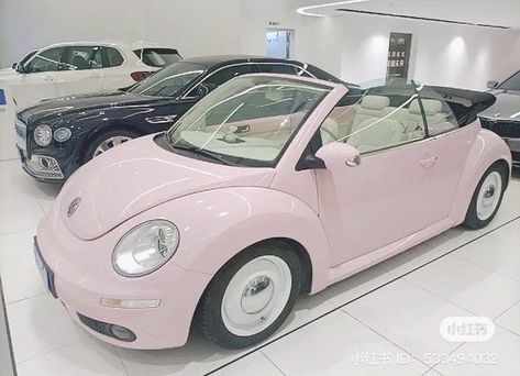 Pink Cars, Pink Convertible, Bug Car, Drømme Liv, Car Deco, Beetle Car, Beetle Convertible, Produk Apple, Vw Bugs