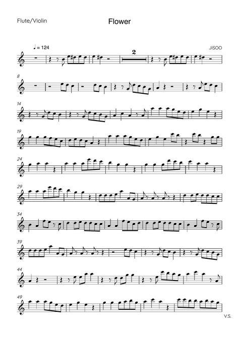 Kpop Flute Notes, Piccolo Sheet Music, Kpop Violin Sheet Music, Flute Fingering Chart, Flute Songs, Violin Notes, Flute Notes, Piccolo Flute, Free Violin Sheet Music