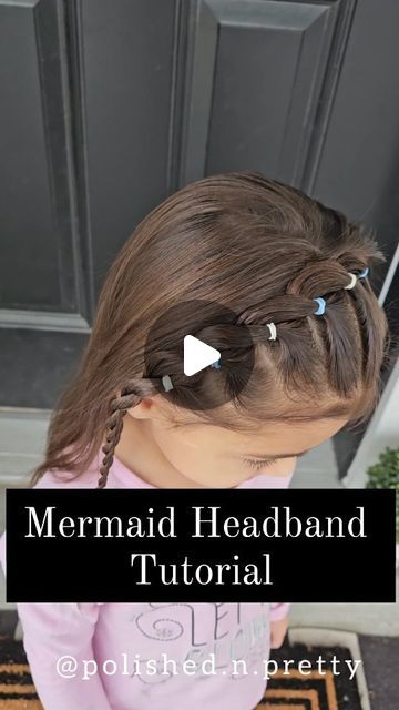 Jeanette Nuttall on Instagram: "This Mermaid Headband style will be perfect for all your holiday parties! ✨️ 

This is one is a showstopper! Let us know if you give it a try! We love seeing your recreations! 

Pro tip: keep sections smaller in the Mermaid Braid for a more polished look! 

#tutorial #reel #fridayhair #polishednpretty #mermaidbraid #mermaidbraidhowto #video #hairstyletutorial #hairstylesforgirls #hairforgirls #littlegirlshairstyles #lovelyhair #stylebraid #braidtutorial" Mermaid Hair Tutorial, Girls Mermaid Costume, Mermaid Headband, Mermaid Braid, Ariel Mermaid, Headband Tutorial, Mermaid Diy, Braid Tutorial, Mermaid Costume