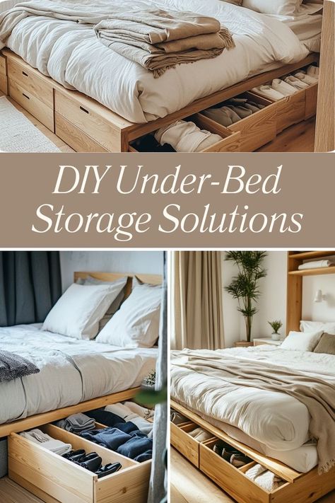 Maximize your space with DIY under-bed storage solutions! Perfect for keeping your home organized and clutter-free. #DIYStorage #SpaceSaving #HomeOrganization Diy Storage Under Bed, Bed Storage Ideas, Couch Storage, Under Bed Organization, Diy Storage Bed, Smaller Homes, Kids Shared Bedroom, Shared Bedroom, Couch Chair