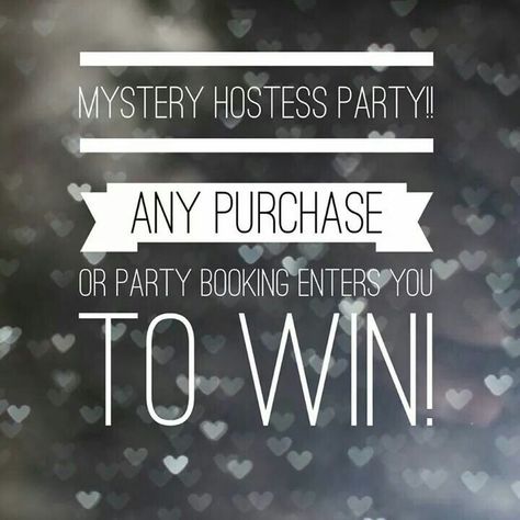 ... Scentsy Mystery Hostess, Mystery Hostess Party, Tupperware Party Ideas, Mystery Host, Facebook Party Games, Online Party Games, Mystery Hostess, Pampered Chef Party, Scentsy Consultant Ideas