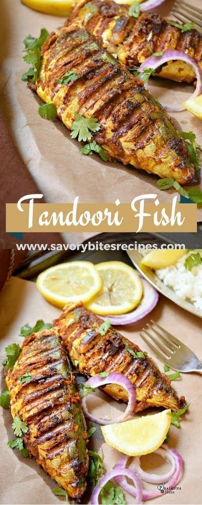 Tandoori Fish - Tikka Fish Recipe - Savory Bites Recipes Fish Tikka, Tandoori Fish, Seafood Casserole Recipes, Grilled Fish Recipes, Tikka Recipe, Tandoori Masala, Fish Recipes Healthy, Grilled Seafood, Fish Fish