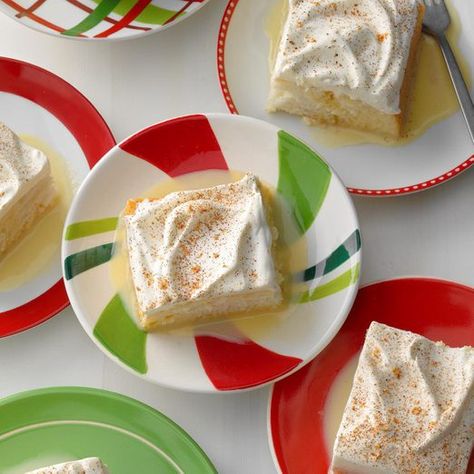 Steamed Carrot Pudding Recipe: How to Make It Candy Cane Dessert, Tres Leches Cake, Tres Leches, Taste Of Home, Christmas Desserts, Bars Recipes, Me Time, Recipe Book, Fudge