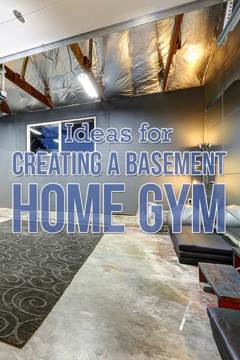 Exercise Room Basement, Workout Rooms Basement, Cute Gym Room Ideas, Home Gym In Basement Ideas, Unfinished Basement Gym Workout Rooms, Home Gym Low Ceiling, Rustic Workout Room, Basement Gym Colors, Work Out Area At Home