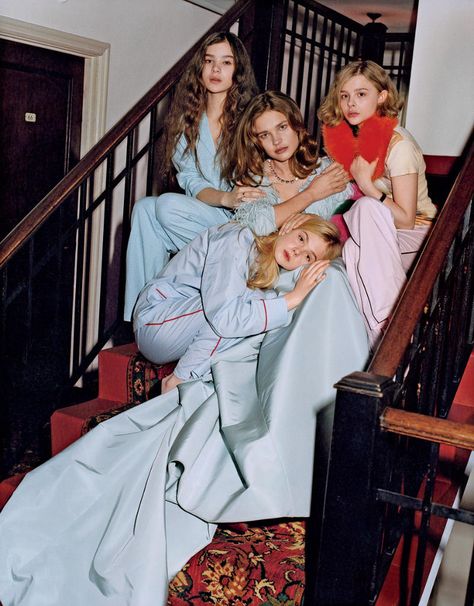 Natalia Vodianova, Chloe Moretz, Elle Fanning & Hailee Steinfeld - Vogue by Bruce Weber, May 2011 Mode Editorials, Bruce Weber, Chloë Grace Moretz, Party Mode, Three Women, Tim Walker, Natalia Vodianova, Annie Leibovitz, Vogue Us