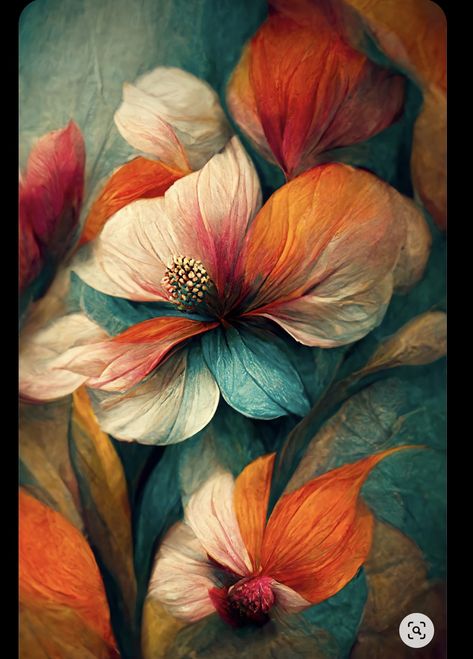 Abstract Floral Art Modern, Modern Flower Painting, Floral Print Wall Art, Poster Color Painting, Boho Painting, Create Canvas, Abstract Flower Art, Lovely Flowers Wallpaper, Abstract Floral Art