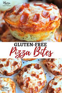 Gluten Free Pizza Bites, Deep Dish Pizza Bites, Gluten Free Bisquick, Dairy Free Pizza, Pizza Vegana, Gluten Free Kids, Gluten Free Appetizers, Gluten Free Lunch, Pizza Bites