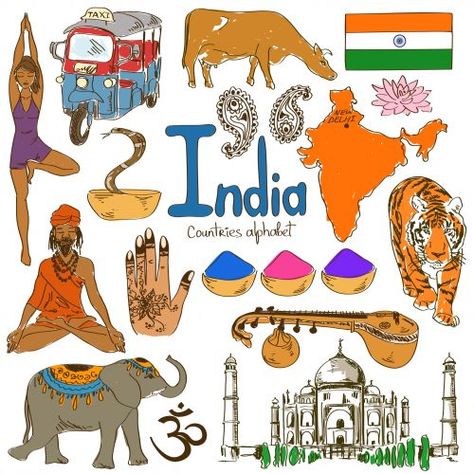 'I' is for India with this next alphabetical countries free download from KidsPressMagazine! #Geography #India #AsianCountries Around The World Theme, India For Kids, Maluchy Montessori, Montessori Geography, Geography For Kids, Countries And Flags, Homeschool Geography, World Thinking Day, India Country