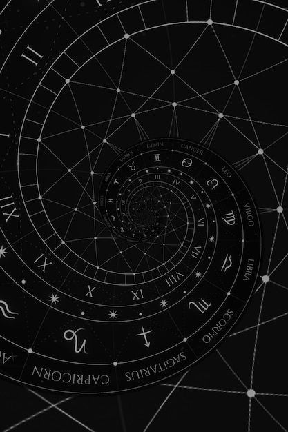 Premium Photo | Astrology and alchemy sign background illustration Background Illustration, Alchemy, Premium Photo, Astrology, Black