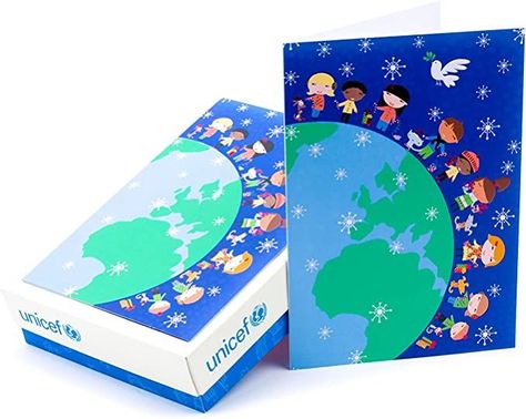 Hallmark UNICEF Boxed Christmas Cards, Children Around the World (20 Cards and 21 Envelopes) Hallmark Greeting Cards, Boxed Christmas Cards, Greeting Card Box, Kids Around The World, Holiday Box, Peace And Joy, Hallmark Cards, Christmas Box, Christmas Quotes