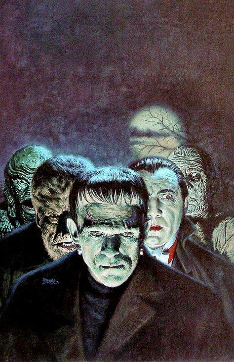 monsters!!! Universal Horror Monsters, Classic Movie Monsters, Universal Monsters Wallpaper, Classic Monsters Vintage Horror, Halloween Horror Aesthetic, Universal Monsters Art, Universal Horror, Horror Classics, Classic Monster Movies