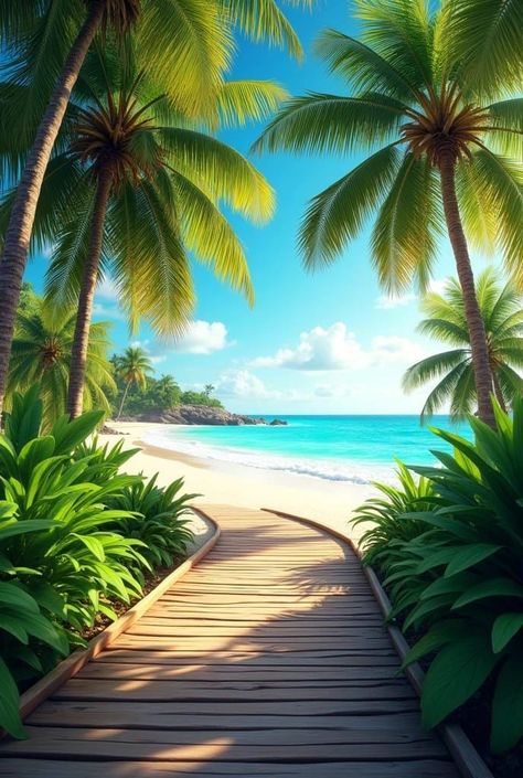 A paradise beach in the middle of our mind, now we see it in our living room when we need to relax. Measurements are in pixels. Tropical Places, Nice Beach, Instagram Management, Beautiful Beach Pictures, Cultural Art, Happy Stuff, Beautiful Ocean Pictures, Live Screen Wallpaper, Paradise Beach