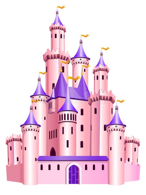 Pink princess castle. The vector illustration of pink princess castle. Tale doll , #affiliate, #castle, #vector, #Pink, #princess, #illustration #ad Pink Castle Cake, Disney Princess Printables, Pink Princess Castle, Disney Princess Cake Topper, Princess Sofia Birthday, Castle Cake Topper, Sofia The First Birthday Party, Disney Princess Castle, Princess Castle Cake