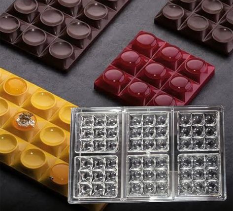 Bakewareind 6 Cavity Bubble Designer Polycarbonate Chocolate Mould - Bakewareindia Tempered Chocolate, Filled Chocolates, Candle Moulds, Polycarbonate Chocolate Molds, Chocolate Moulds, Dessert Stand, Chocolate Filling, Cake Decorating Supplies, Chocolate Baking