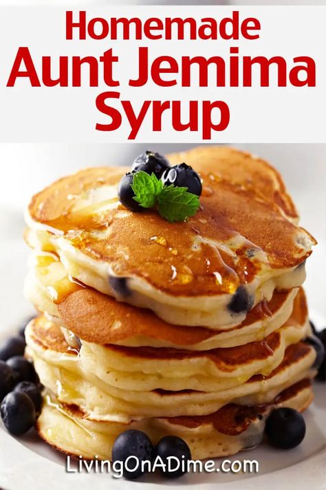 Keto Breakfast Foods, Butter Syrup Recipe, Fruit Syrup Recipe, Homemade Pancake Syrup, Pancake Syrup Recipe, Cake Mix Pancakes, Homemade Maple Syrup, Easy Pancake, Maple Syrup Recipes