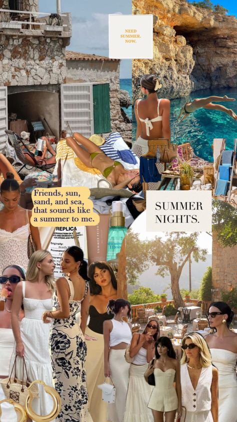 Summer in Spain #spainsummer #spainaesthetic #summergirl #summer2024 #mallorca #vibes #outfitinspo #summer #summer24 #europesummer #european #europeansummers Mallorca Aesthetic, Outfits For Spain, Spain Outfit, Spain Aesthetic, Mallorca Spain, Summer Fridays, Spain Travel, Dream Destinations, Sounds Like