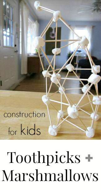 Toothpick Sculpture, Toothpick Crafts, Older Kids Crafts, How To Make Marshmallows, Tinker Toys, Construction For Kids, Vbs Crafts, Project For Kids, Construction Theme