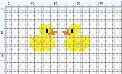 Rubber Duck Cross Stitch Pattern, Duckling Cross Stitch, Duck Cross Stitch Pattern Free, Cross Stitch Duck Pattern, Rubber Duck Pixel Art, Duck Cross Stitch, Knit Duck, Tiny Cross Stitch, Easy Pixel Art