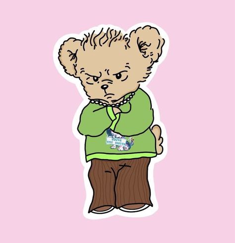 Gucci Hahaha Bear Wallpaper, Stickers Printable Harry Styles, Harry Styles Bear Wallpaper, Gucci Hahaha Harry Styles Bear, Harry Gucci Bear, Harry Styles Bear, Harry Bear, Harry Aesthetic, Harry Styles Drawing