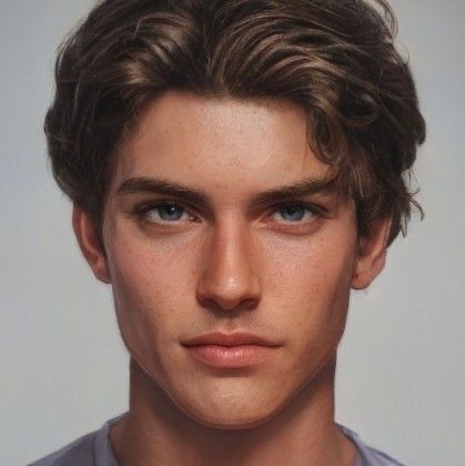 Brown Hair Male, Brown Hair Boy, Brown Hair Green Eyes, Brown Hair Men, Brown Hair Blue Eyes, Výtvarné Reference, Character Inspiration Male, Brown Hair Brown Eyes, Boy Face