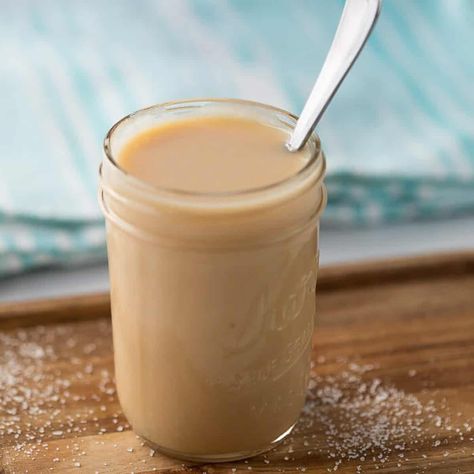 Sugar Free Condensed Milk, Homemade Sweetened Condensed Milk, Vegan Condensed Milk, Homemade Condensed Milk, Sweetened Condensed Milk Recipes, Goat Milk Recipes, Eating On A Dime, Sweet Condensed Milk, Homemade Coffee Creamer