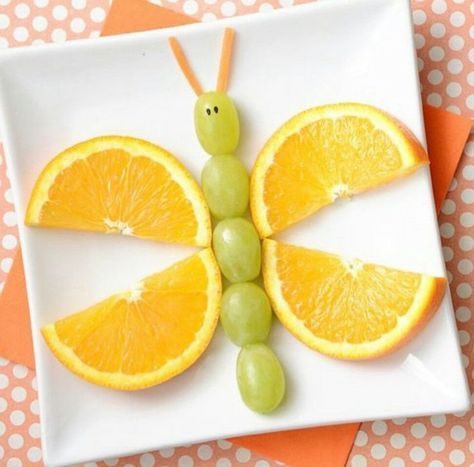 Butterfly Snacks, Fruit Art Kids, Food Art For Kids, Creative Snacks, Food Activities, Amazing Food Art, Creative Food Art, Easy Food Art, Fun Snacks For Kids