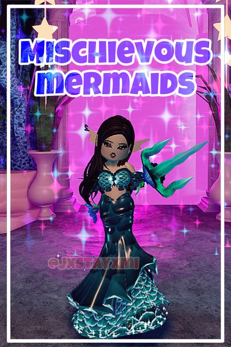 Royale High Mysterious Mermaids, Mysterious Mermaids, Royals High, Royal High Outfits Ideas Cheap, Rh Design, Sunset Island, Island Theme, Mermaid Outfit, Aesthetic Roblox Royale High Outfits