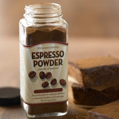 Espresso Powder Cafe Expresso, Espresso Powder, Coffee Menu, Candy Brands, Baking Mixes, Coffee Gifts, Coffee Flavor, Williams Sonoma, Brownie Recipes