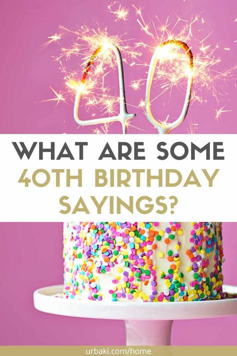 Turning 40 is an exciting time in life, a time to reflect on the past and look forward to the future. It's a chance to celebrate all that you've accomplished and to set new goals for yourself. And what better way to do so than with some witty and memorable 40th birthday sayings? Whether you're looking to add some humor to your birthday celebration or to find some inspiring words to help you reflect on this milestone, we've got you covered. In this article, we've rounded up the best 40th... Funny Forty Birthday Quotes, 40th Hashtags, Sayings For 40th Birthday, 40th Birthday Cake For Women Funny Turning 40 Party Ideas, 40 Sayings Birthday Turning 40, 40th Birthday Cake Sayings, What To Do For My 40th Birthday, 40th Birthday Cards Diy, 40th Birthday Cakes Ideas For Women